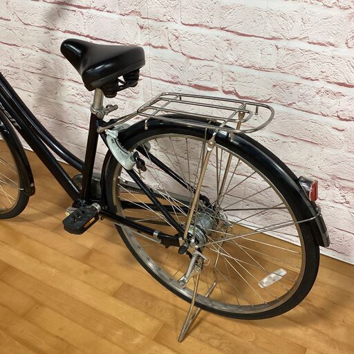 【完売御礼】【大人用】整備済中古自転車 ブリヂストン 27型アルベルトL型 黒色 <自転車のオオムラ 静岡店> 完売御礼】【大人用】整備済中古自転車 ブリヂストン 27型アルベルトL