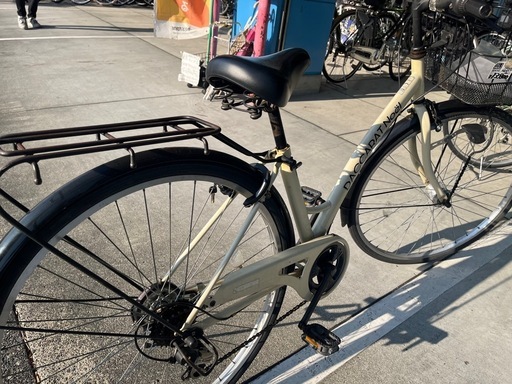 【完売御礼】【大人用】整備済中古自転車 サイモト27型ダカラットノエル アイボリー色 <自転車のオオムラ 静岡店> 完売御礼】【大人用】整備済中古自転車 サイモト27型ダカラットノエル
