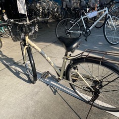 【大人用】整備済中古自転車 サイモト27型ダカラットノエル アイボリー色 <自転車のオオムラ 静岡店>の画像