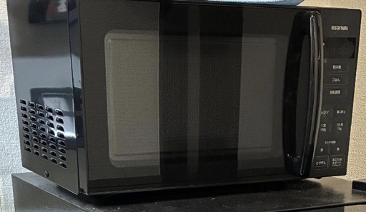 美品IRIS OHYAMA 電子レンジ/pmg-t179-b ブラック2024年製 (ノース