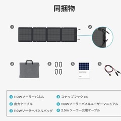 エコフロー ソーラーパネル 110Wの画像