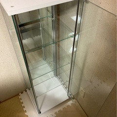 コレクションケース ガラスショーケース 背面ミラー 鏡 (便利屋