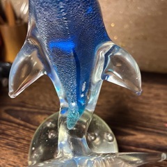 いるかの置物　ガラス製の画像