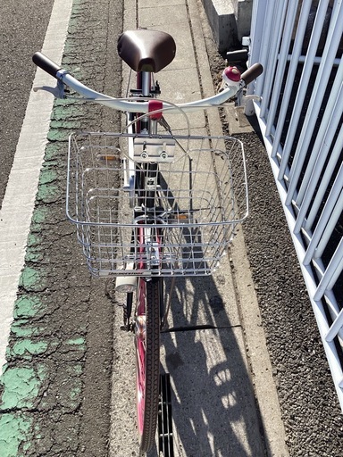 【中古自転車】　Cherie (黒／ピンク) 26インチ