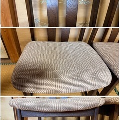 【GO-1488】ライフ ダイニングチェア 4脚セット 昭和レトロの画像