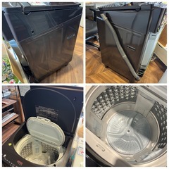 1210 TOSHIBA 東芝 電気洗濯乾燥機 10.0kg AW-10SV9  2020 ブラウンの画像