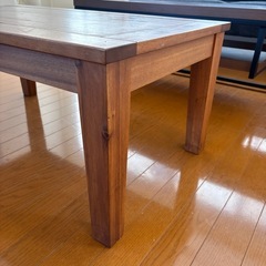 引き取り限定　ローテーブル　90〜100cm 木製の画像