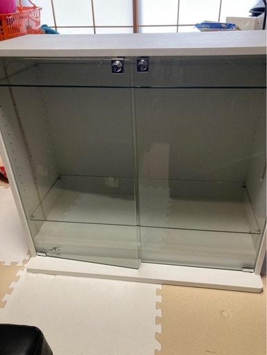 【中古品】大型コレクションケース【現地引取のみ】 C/D:98881] ガラスコレクションケース（クリア）3段 TMG－G132