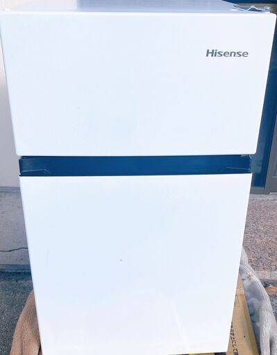 M671 Hisense 冷蔵庫 2ドア 87L ホワイト 2023年製 HR-B91HW (レガロ