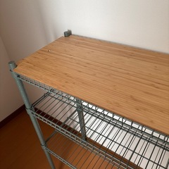 引き取り限定　IKEA オマル　収納棚　シェルフ　グレーグリーン　92cm幅の画像