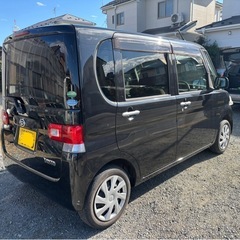 H25 タント X 8万キロ台 車検あり！ディーラー整備車両　ブラック パワスラの画像