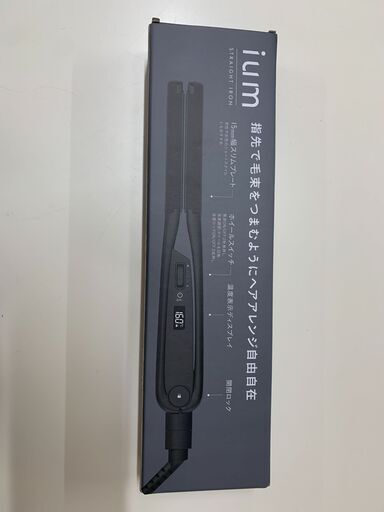 ＼家具＊家電のお店／【ｼﾞｬﾝｸﾞﾙｼﾞｬﾝｸﾞﾙ石川金沢店】ストレートアイロン 新品・未使用品 イウム IUM-SI15-K