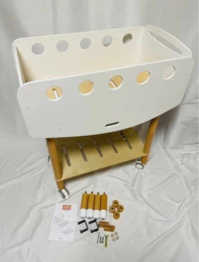 値下【HOPPL】ベビーベットbébéd new born+baby新生児〜10歳以降まで 値下【HOPPL】ベビーベットbébéd new born+baby新生児〜10歳以降まで