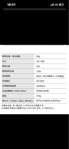 アイリスオーヤマ  縦型洗濯機6.0kg 決まりました