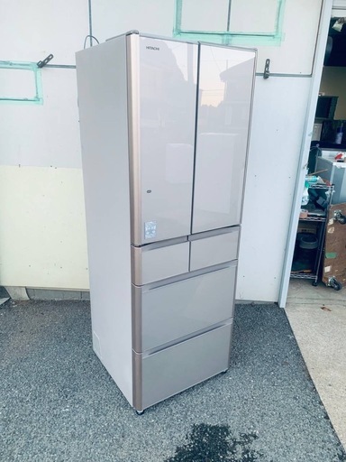 EJ5830番 HITACHI ノンフロン冷凍冷蔵庫 R-XG4300G