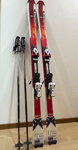 salomon スキー板kazamaストックセット (olive) 彦根のスキーの中古