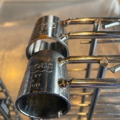 【引き取り限定】中古品　メタルラック4段③　棚板1210×460×30（㎜）　ポール1500（㎜）の画像