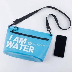 【新品未使用】水色　防水プールバック サイドバックの画像