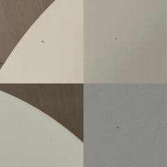 ダイニングテーブル 丸テーブル 白 幅60cm の画像