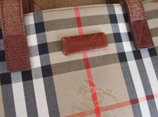 BURBERRY ハンドバッグ ファスナー付きトートバッグ ノバチェック バーバリー コンパクト 札幌市北区屯田