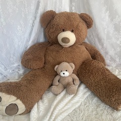 大きなクマのぬいぐるみ　の画像