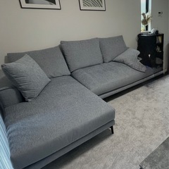 【実物写真あり】アルモニア  Cremona K-087 右カウチ　3人掛け　の画像