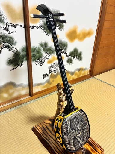 1月19日終了！沖縄三線！新品！貴重！知念大工型！本張り【一枚張り】③
