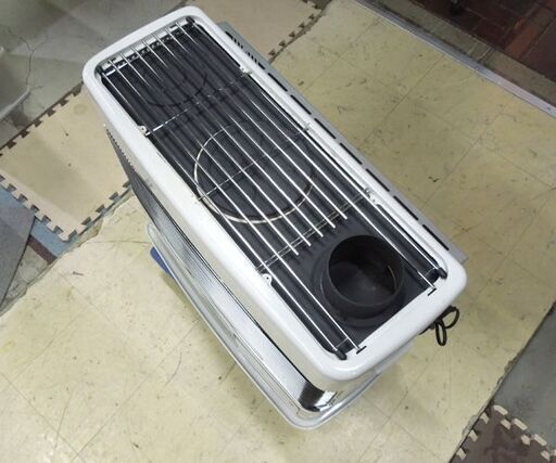 コロナ 床暖＆煙突式ストーブ UH-7714PR 2015年製 半密閉式石油ストーブ 燃焼確認/床暖確認/分解整備済 暖房器具 札幌市
