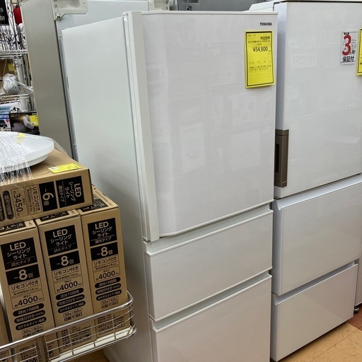 ★ジモティー割引10%★3ドア冷蔵庫 東芝 GR-T33SC(WT) 2022年製 326L《リサイクルショップドリーム次屋店》☆尼崎市若王寺☆