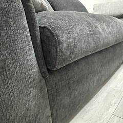 【保証期間内】ニトリ3人掛けセパレートソファ 布張りタイプ (LB04 GY)の画像