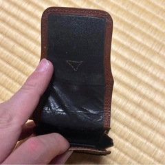 【最終お値下げ】モモタロウジーンズ　レザー携帯灰皿　ブラウン　小物入れの画像