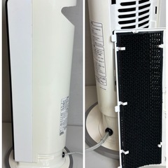 コイズミ 送風機能付ファンヒーター 人感センサー機能付 2019年製 の画像