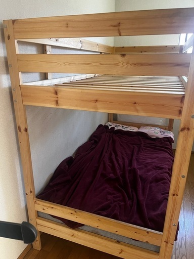 【急募 本日再出品】IKEA 木製2段ベッド