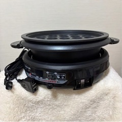 TESCOMテスコム グリルなべ オリジナル ブラック GPE910K の画像