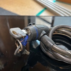 自転車ワイヤーロックの画像