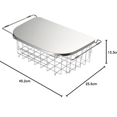 オークス レイエ 調理スペースが広がるトレー&水切り 日本製 LS1538の画像