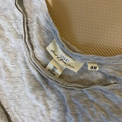 長袖 カットソー ハイローヘム グレー Mレディース Tシャツの画像