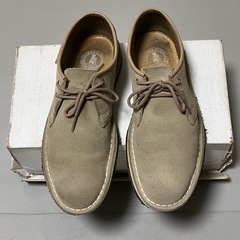 Clarks クラークス JINK スエード 25cm サンドベージュの画像