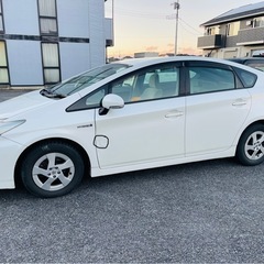 トヨタ プリウス ハイブリッド ZVW30 車検済 2027年4月15日 Sグレード パールホワイト ETC、バックカメラ、ナビ、の画像