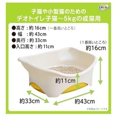 猫用システムトイレ デオトイレの画像