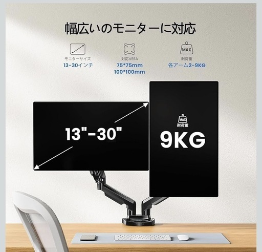 定価約9000円】デュアルモニターアーム (ta) 西荻窪のその他の中古