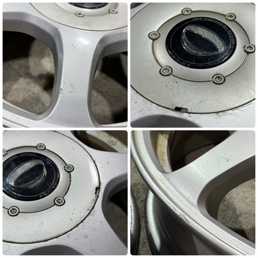 ワ）DUNLOP PRD-SX ダンロップ 14×5J／IN SET+45／4Hマルチ P.C.D100-114.3 アルミホイール 