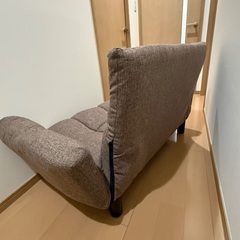 2/8まで【使用歴2年】2人掛けリクライニングソファ（色：グレージュ）の画像