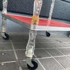 昭和レトロ キャスター付き ラック 当時物の画像