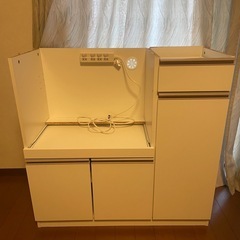 【定価:29,900円】ニトリ　レンジ台(フォルムS RE1890 WH)の画像