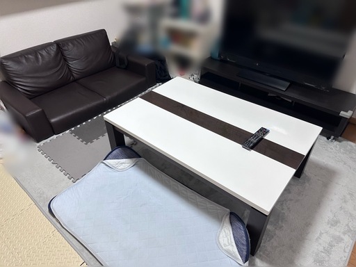 テーブルソファテレビ台セット！ (すいかママ) 鷲宮のソファ《2人掛け