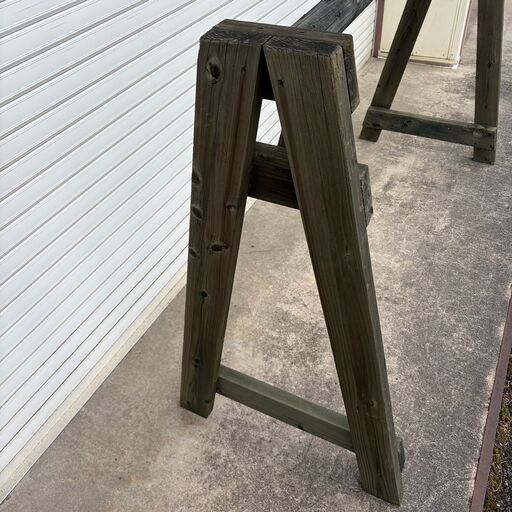 【那須町役場】木製サイクルラック　スタンド　自転車　サイクリング　駐輪場【管理番号427】