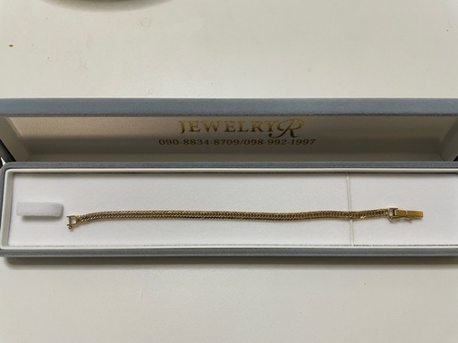 【決まりました】K18 8面トリプルブレスレット 7.3㌘
