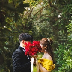 【定価2万円】赤いバラの造花ブーケ 約13本 花束 結婚式 前撮り 美女と野獣の画像