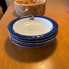 21cmのお皿　5枚セットの画像